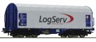76451 Roco Slide tarpaulin wagon LogServ